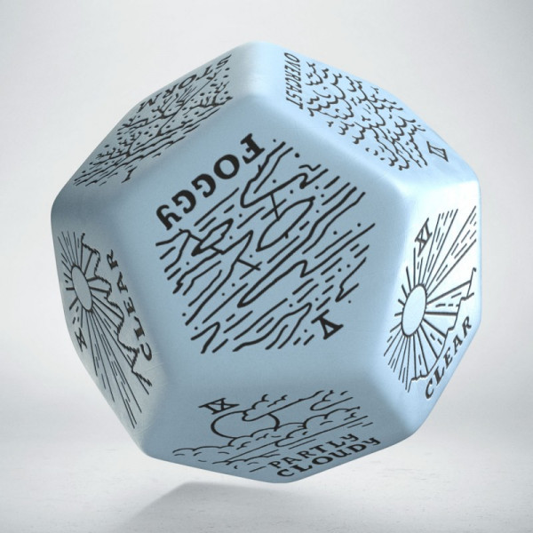 Кубик D12 Weather Generator Die: Blue&Black (1)