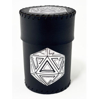 Стакан для кубиків D20 чорний Dice Cup