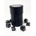 Стакан для кубиков D20 черный Dice Cup