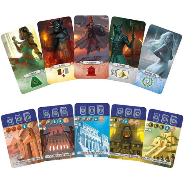 Настольная игра 7 Чудес Дуель: Пантеон (7 Wonders Duel: Pantheon)