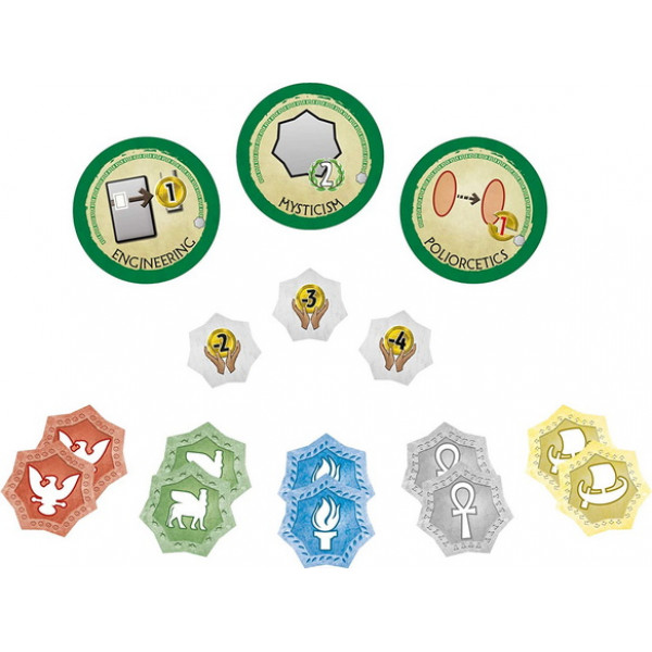 Настольная игра 7 Чудес Дуель: Пантеон (7 Wonders Duel: Pantheon)