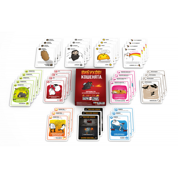 Настільна гра Вибухові кошенята: Бери та Грай (Exploding Kittens: Grab & Game)