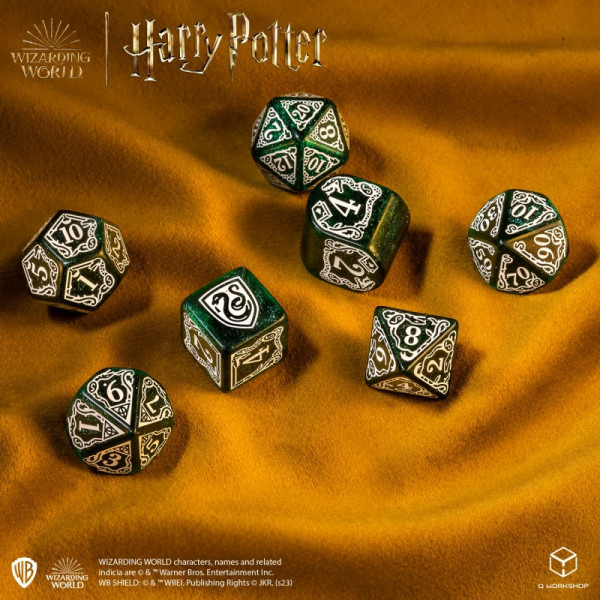 Набір кубиків Harry Potter. Slytherin Modern Dice Set - Green (7)