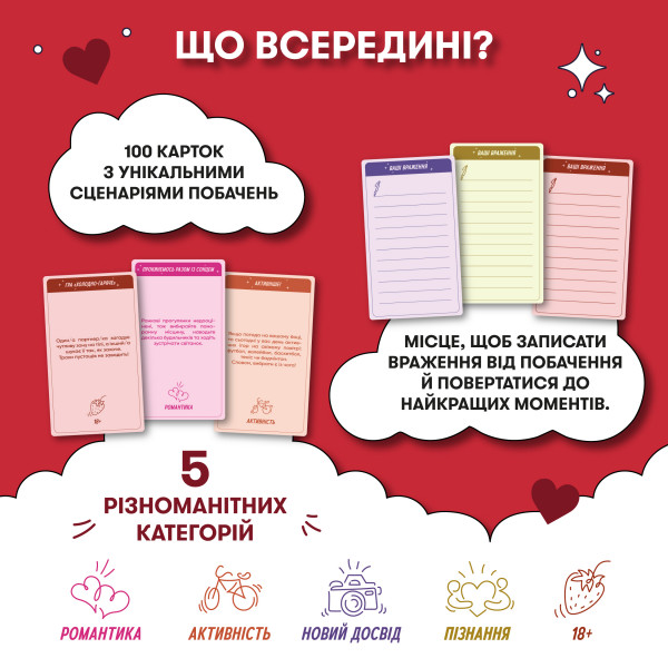 Настольная игра Игра для влюбленных. 100 невероятных свиданий