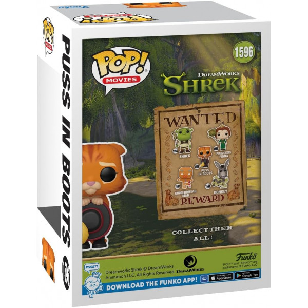 Фигурка Кот в сапогах - Funko Pop Movies: Shrek #1596 - Puss in Boots