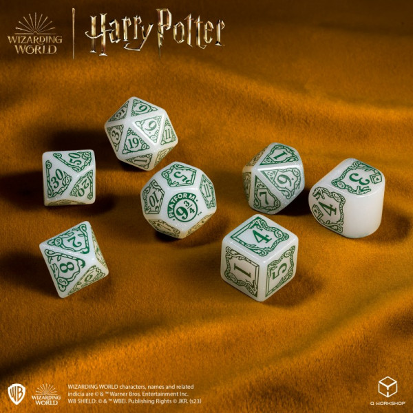 Набір кубиків Harry Potter. Slytherin Modern Dice Set - White (7)