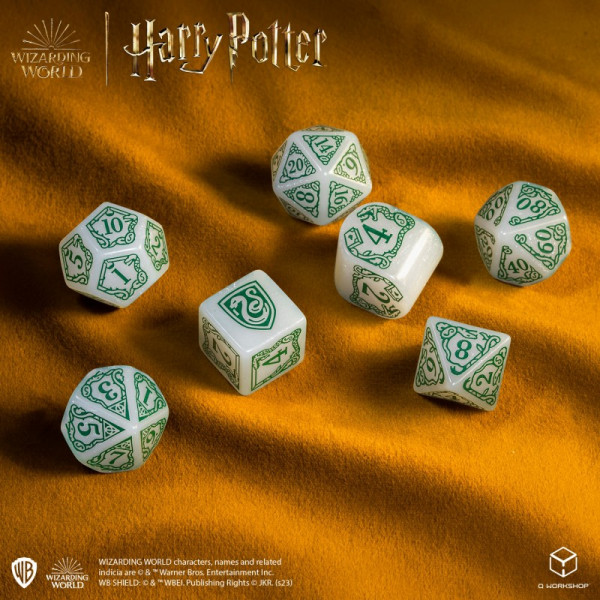Набір кубиків Harry Potter. Slytherin Modern Dice Set - White (7)