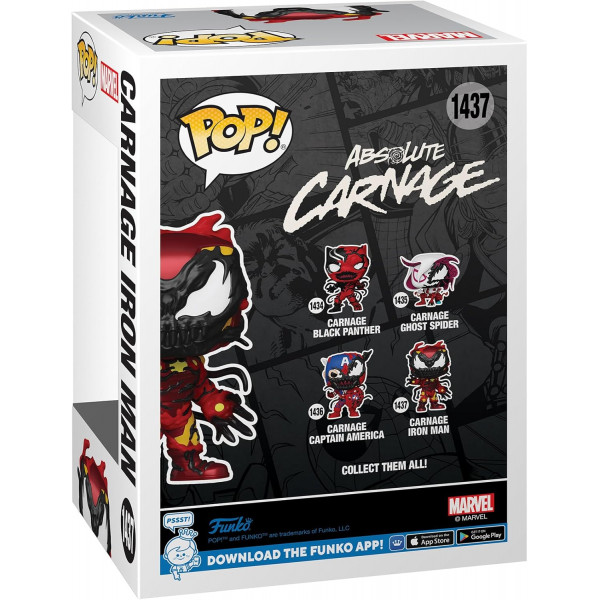 Фігурка Карнаж: Залізна Людина - Funko POP Marvel #1437: Carnageized - Iron Man