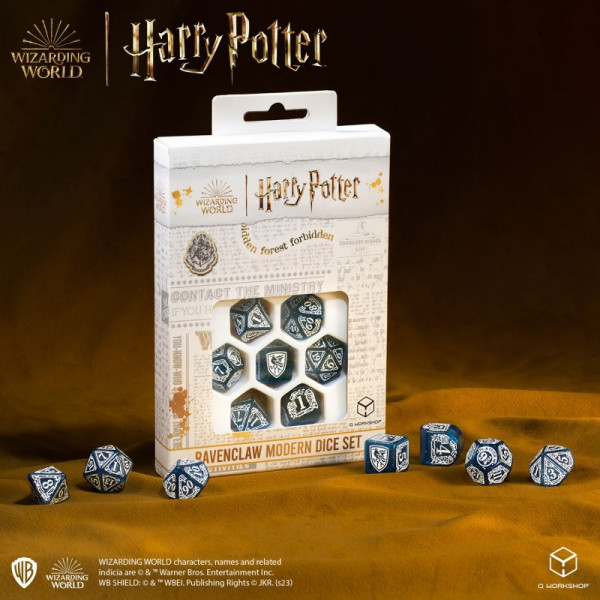 Набір кубиків Harry Potter. Ravenclaw Modern Dice Set - Blue (7)
