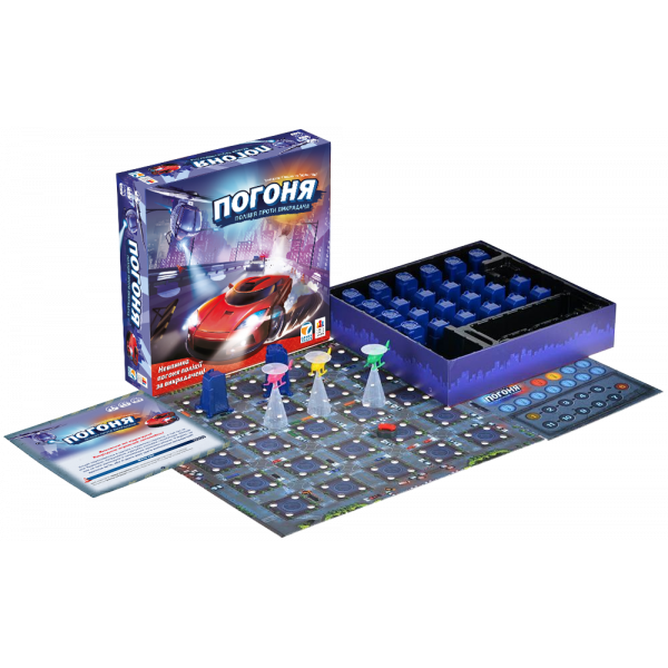 Настольная игра Погоня: полиция против угонщика (City chase)