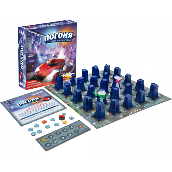 Настольная игра Погоня: полиция против угонщика (City chase)