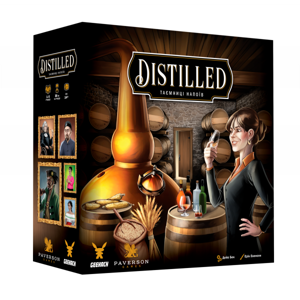 Настільна гра Distilled. Таємниці напоїв