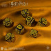 Набір кубиків Harry Potter. Hufflepuff Modern Dice Set - Black (7)