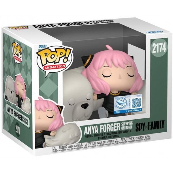 Фигурка Аня спит с Бондом - Funko POP Animation Spy x Family#2174: Anya Forger Sleeping on Bond