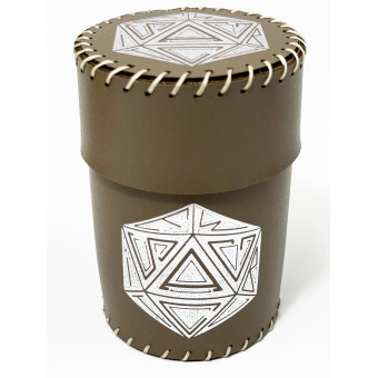 Стакан для кубиків D20 коричневий Dice Cup