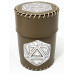Стакан для кубиков D20 коричневый Dice Cup
