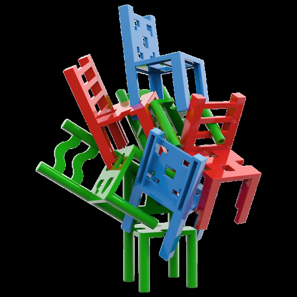 Настольная игра Стульчики (Mistakos) для 3-х игроков