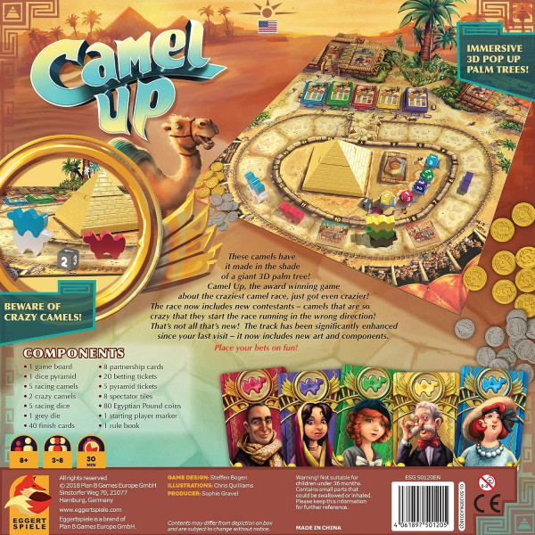 Настільна гра Camel Up. 2nd Edition (Верблюди, вперед 2.0)