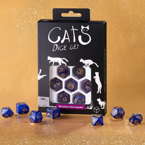 Набір кубиків Cats Modern Dice Set: Meowster (7)