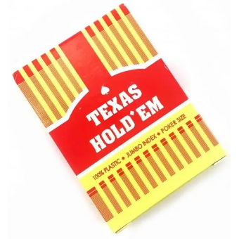 Игральные карты пластиковые Texas. Красная рубашка