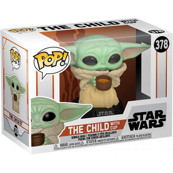 Фигурка Малыш Йода с чашкой - Funko POP Star Wars The Mandalorian #378: The Child (with Cup)