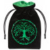Мешочек Forest Black & green Velour Dice Bag