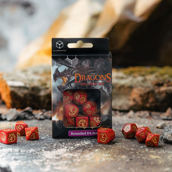 Набір кубиків Dragons Modern Dice Set: Ruby (7)