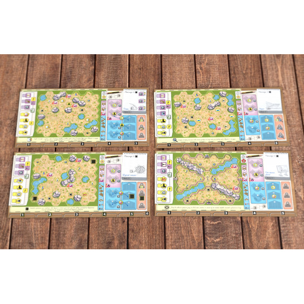 Настільна гра Новий Ковчег. Мапи зоопарків (Набір 2). Zoo Map Pack 2