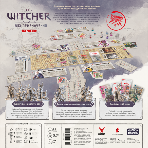 Настольная игра Ведьмак. Путь предназначения. Ронин (The Witcher: Path Of Destiny - Ronin)
