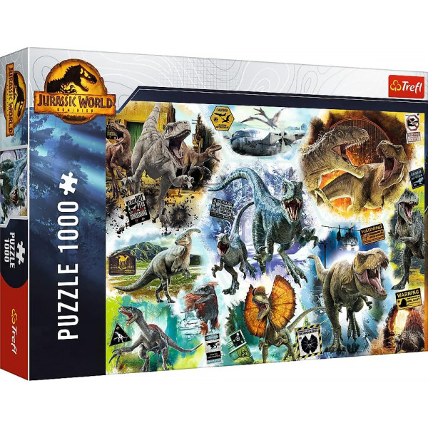Пазл Jurassic world: Слежение за динозаврами (1000)
