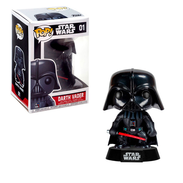 Фигурка Дарт Вейдер со световым мечом - Funko POP Star Wars #01: Darth Vader