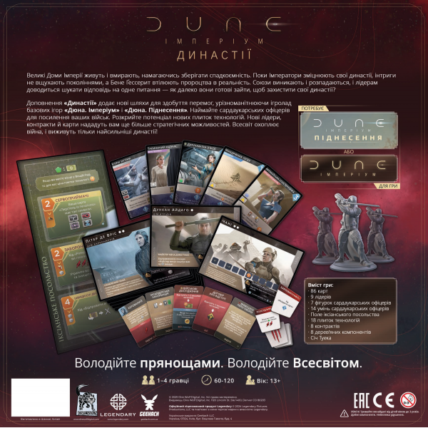Настільна гра Дюна. Імперіум - Династії (Dune: Imperium – Bloodlines)
