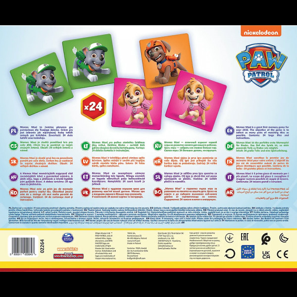 Настольная игра Мемос MAXI Щенячий патруль