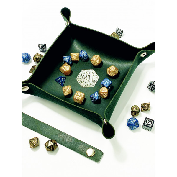 Лоток для кубиков D20 зеленый Dice Tray