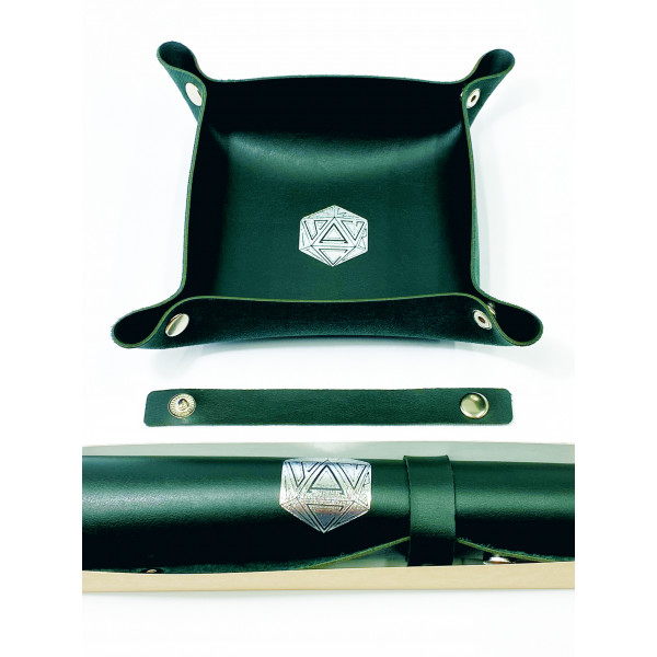 Лоток для кубиков D20 зеленый Dice Tray