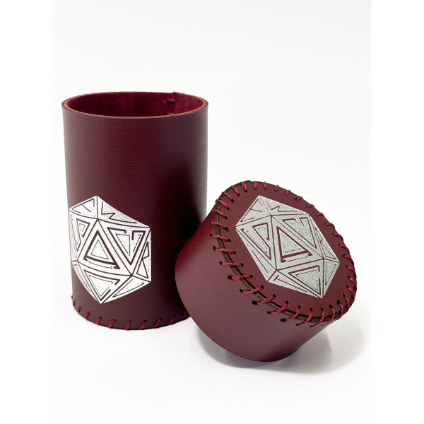 Стакан для кубиков D20 бургунди Dice Cup