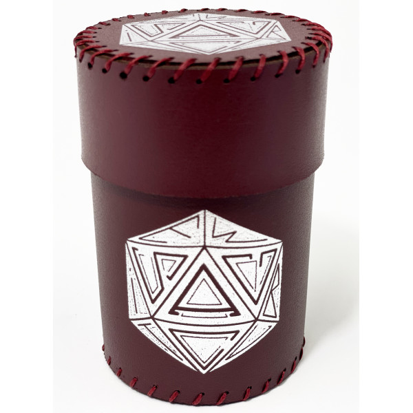 Стакан для кубиков D20 бургунди Dice Cup