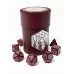 Стакан для кубиков D20 бургунди Dice Cup