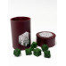 Стакан для кубиков D20 бургунди Dice Cup