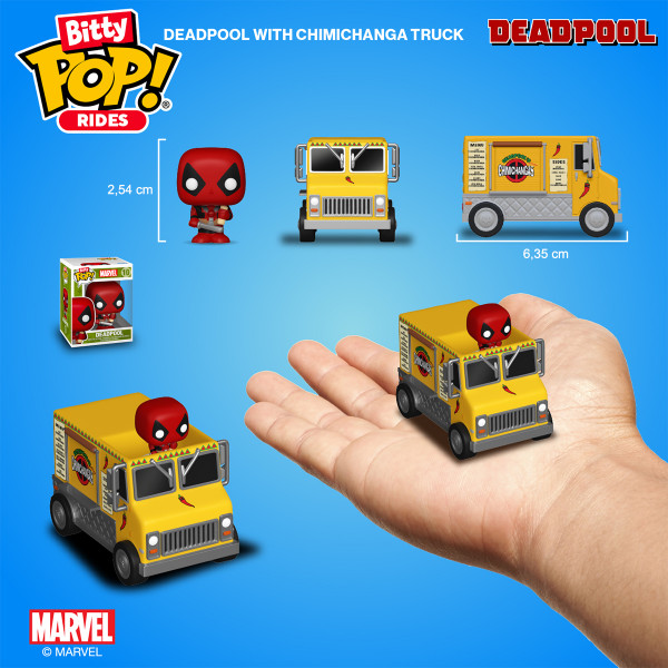 Фігурка Дедпул і вантажівка Чімічанги - Bitty Pop! Rides: Deadpool's Chimichanga Truck