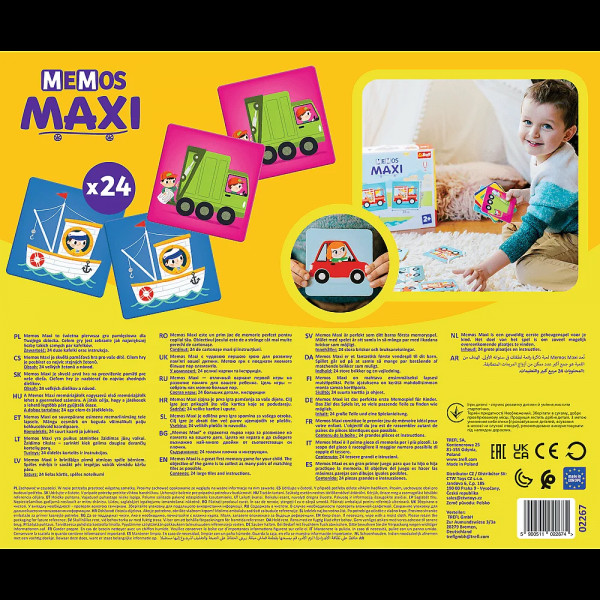 Настольная игра Мемос MAXI Транспорт