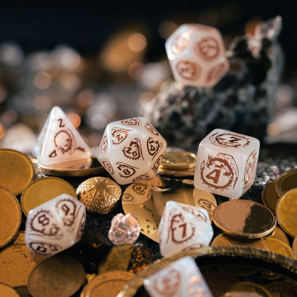 Набір кубиків Dragons Dice Set: Quartz (7)