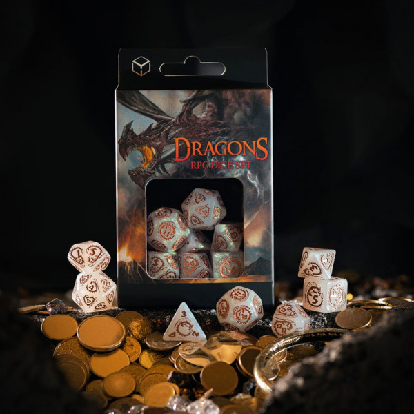 Набір кубиків Dragons Dice Set: Quartz (7)