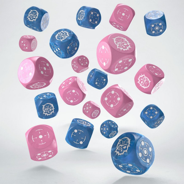 Набор кубиков Crosshairs Compact D6: Blue & Pink Dice Set