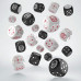 Набір кубиків Crosshairs Compact D6: Black & Pearl Dice Set