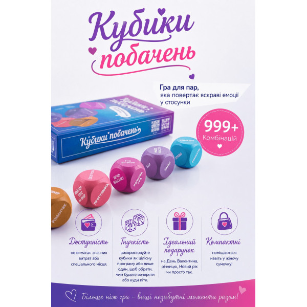 Настольная игра Кубики Свиданий