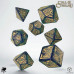 Набір кубиків Call of Cthulhu 7th Edition Blue-green & Gold Dice Set