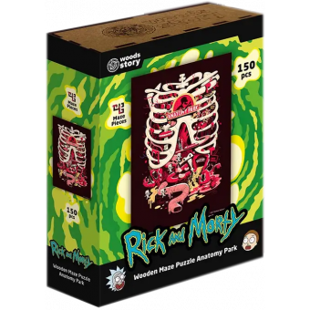 Дерев'яний пазл-лабіринт Rick & Morty™ Anatomy Park XL
