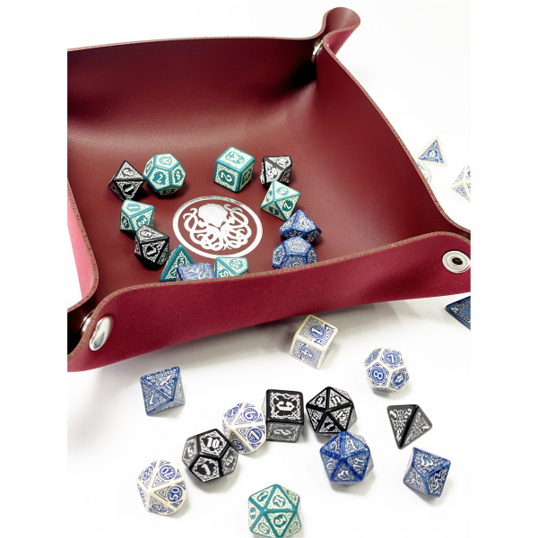 Лоток для кубиків Ктулху бургунді Dice Tray