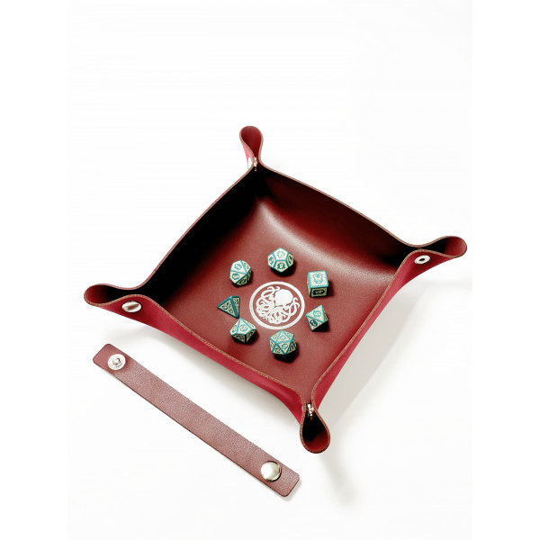 Лоток для кубиків Ктулху бургунді Dice Tray
